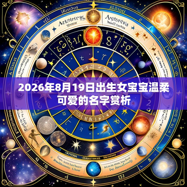 2026年8月19日出生女宝宝温柔可爱的名字赏析