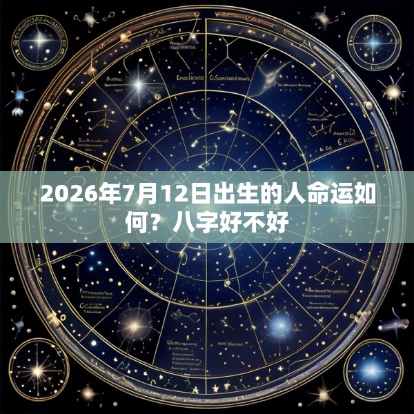 2026年7月12日出生的人命运如何？八字好不好
