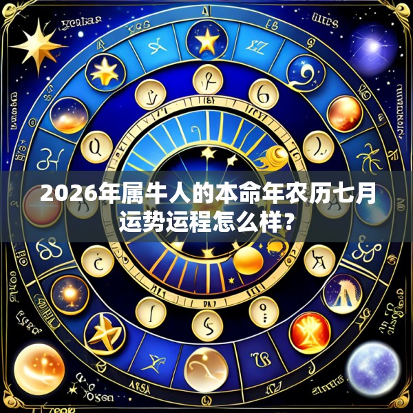 2026年属牛人的本命年农历七月运势运程怎么样?