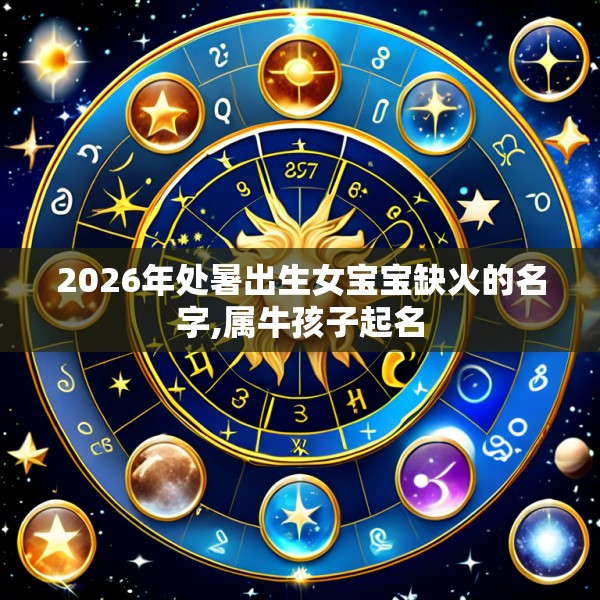 2026年处暑出生女宝宝缺火的名字,属牛孩子起名