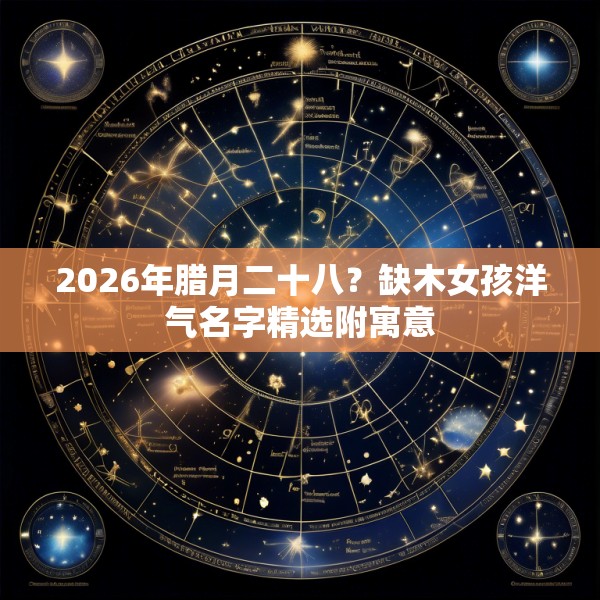 2026年腊月二十八？缺木女孩洋气名字精选附寓意
