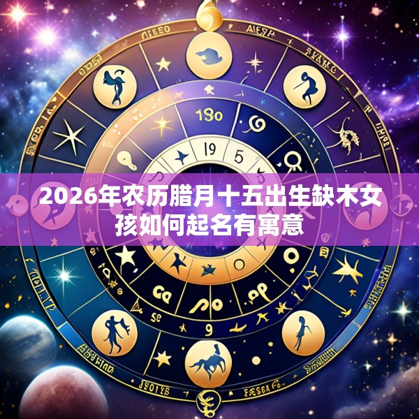 2026年农历腊月十五出生缺木女孩如何起名有寓意