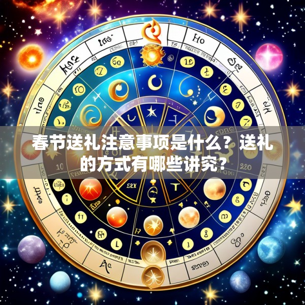 春节送礼注意事项是什么？送礼的方式有哪些讲究？