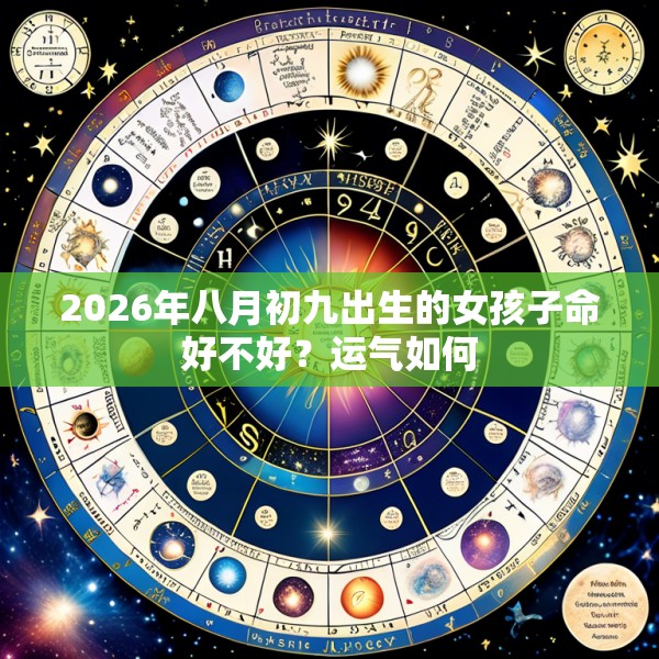 2026年八月初九出生的女孩子命好不好?运气如何