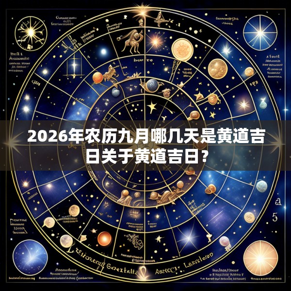 2026年农历九月哪几天是黄道吉日关于黄道吉日？