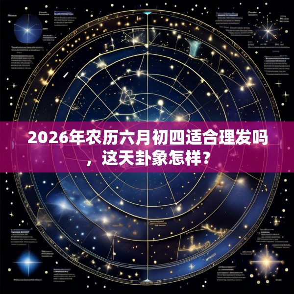 2026年农历六月初四适合理发吗,这天卦象怎样?