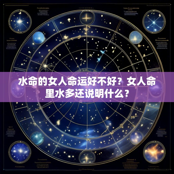 水命的女人命运好不好？女人命里水多还说明什么？