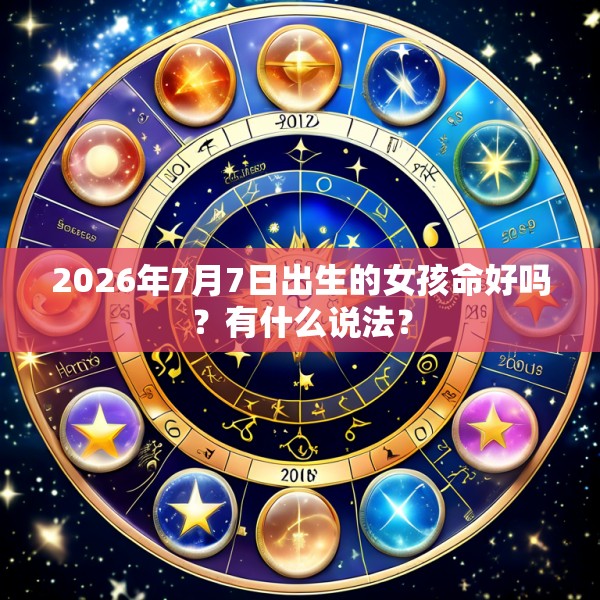 2026年7月7日出生的女孩命好吗？有什么说法？