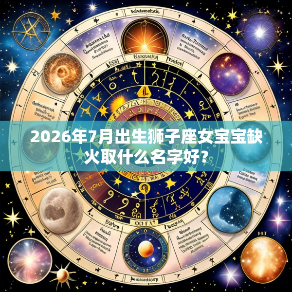 2026年7月出生狮子座女宝宝缺火取什么名字好？