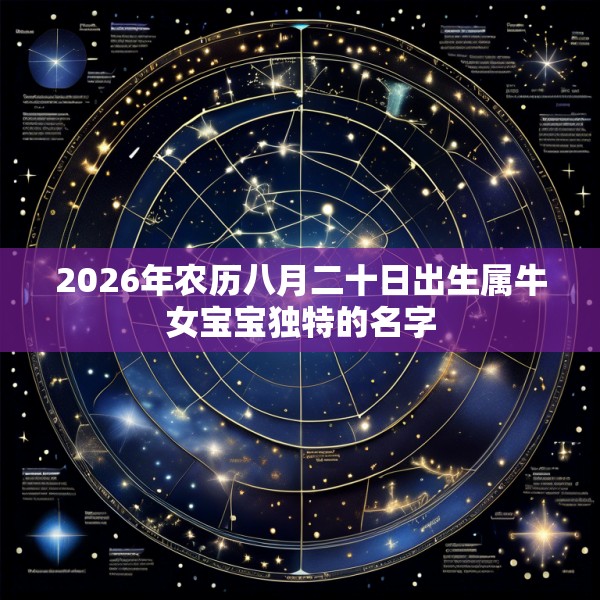 2026年农历八月二十日出生属牛女宝宝独特的名字