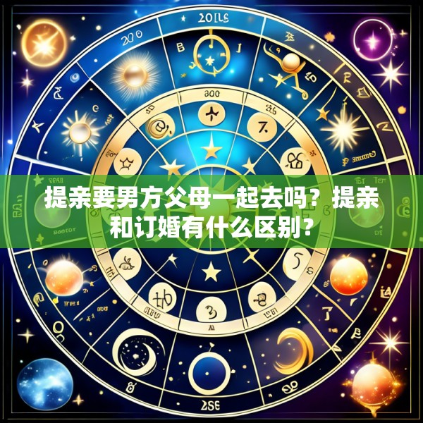提亲要男方父母一起去吗?提亲和订婚有什么区别?