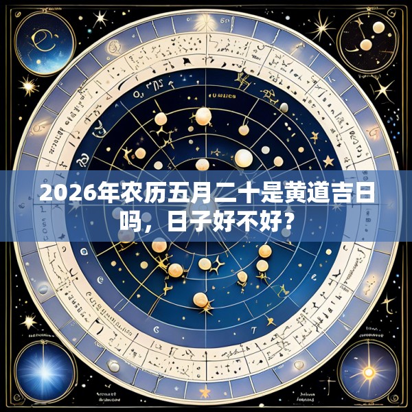 2026年农历五月二十是黄道吉日吗,日子好不好?