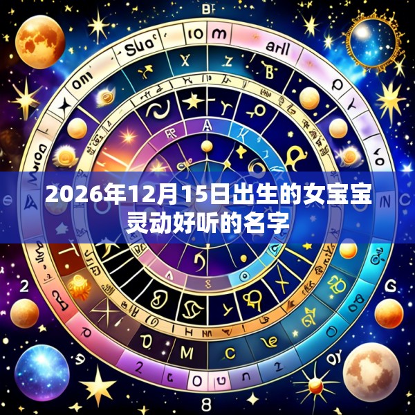 2026年12月15日出生的女宝宝灵动好听的名字
