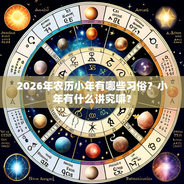 2026年农历小年有哪些习俗？小年有什么讲究嘛？