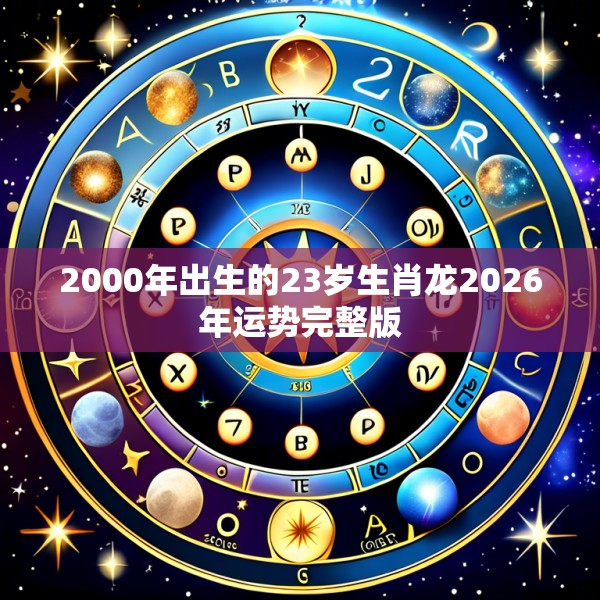 2000年出生的23岁生肖龙2026年运势完整版