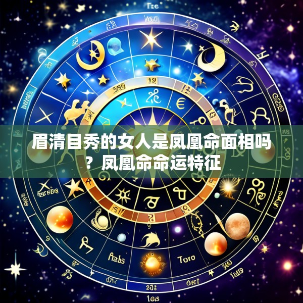 眉清目秀的女人是凤凰命面相吗?凤凰命命运特征