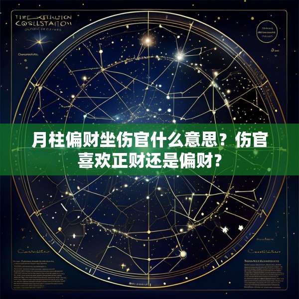 月柱偏财坐伤官什么意思？伤官喜欢正财还是偏财？