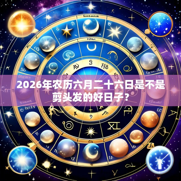 2026年农历六月二十六日是不是剪头发的好日子？