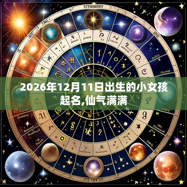 2026年12月11日出生的小女孩起名,仙气满满
