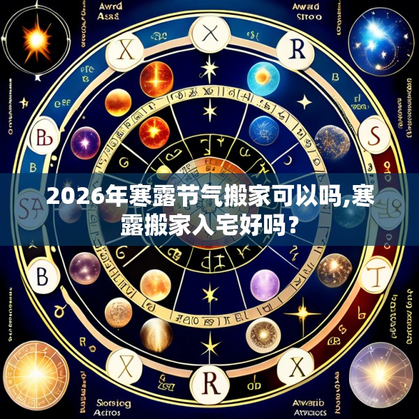 2026年寒露节气搬家可以吗,寒露搬家入宅好吗？