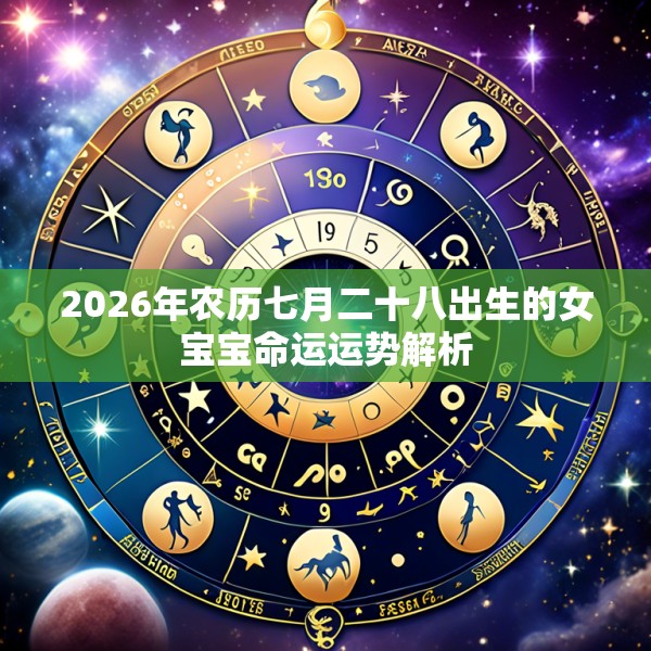 2026年农历七月二十八出生的女宝宝命运运势解析