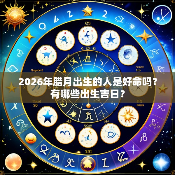 2026年腊月出生的人是好命吗？有哪些出生吉日？
