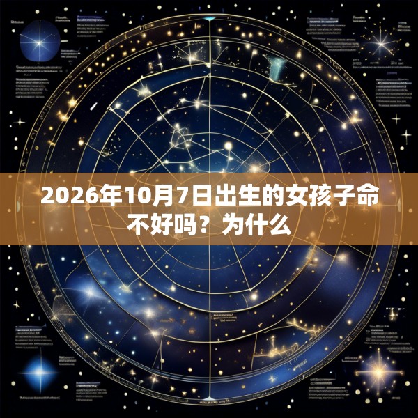 2026年10月7日出生的女孩子命不好吗?为什么