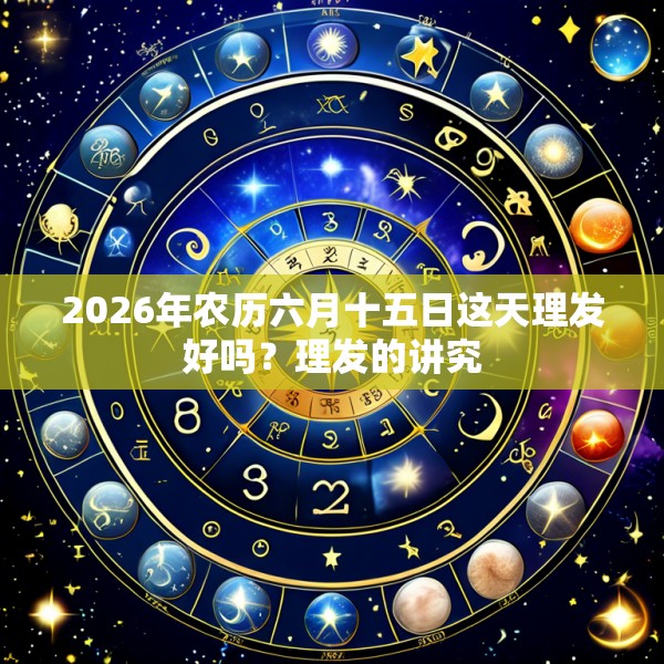 2026年农历六月十五日这天理发好吗?理发的讲究