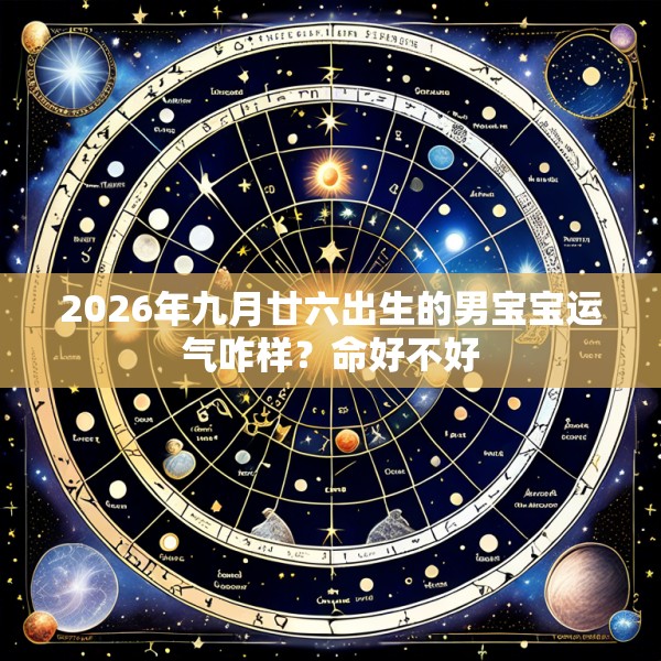 2026年九月廿六出生的男宝宝运气咋样？命好不好