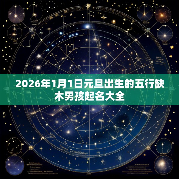 2026年1月1日元旦出生的五行缺木男孩起名大全