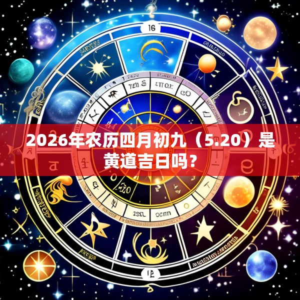 2026年农历四月初九（5.20）是黄道吉日吗？