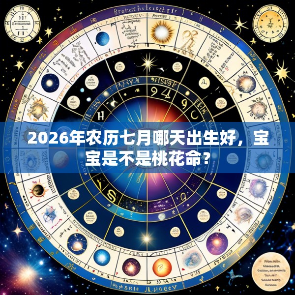 2026年农历七月哪天出生好，宝宝是不是桃花命？