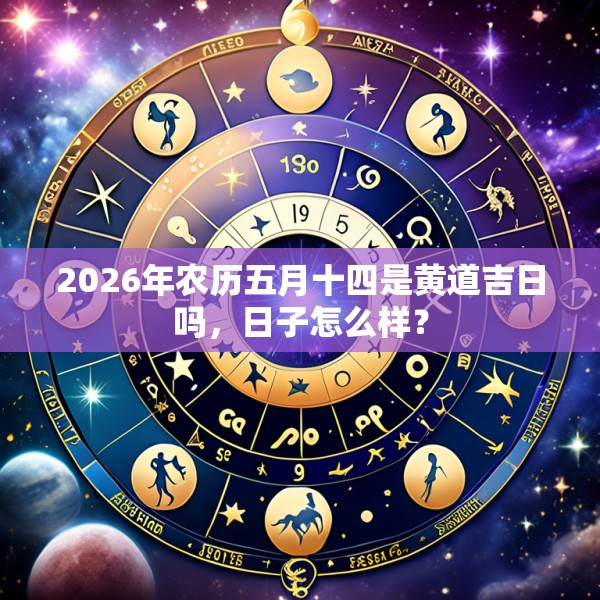2026年农历五月十四是黄道吉日吗，日子怎么样？