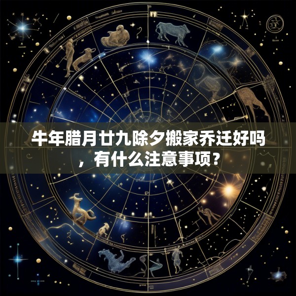 牛年腊月廿九除夕搬家乔迁好吗，有什么注意事项？