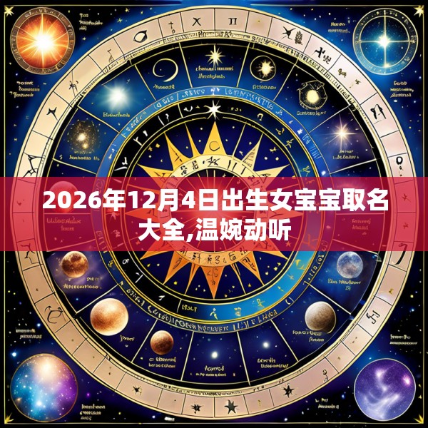 2026年12月4日出生女宝宝取名大全,温婉动听
