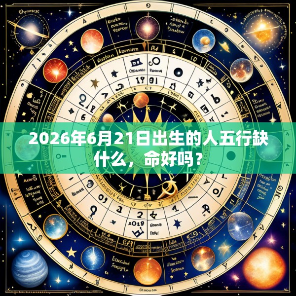 2026年6月21日出生的人五行缺什么，命好吗？