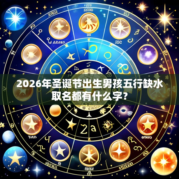 2026年圣诞节出生男孩五行缺水取名都有什么字?