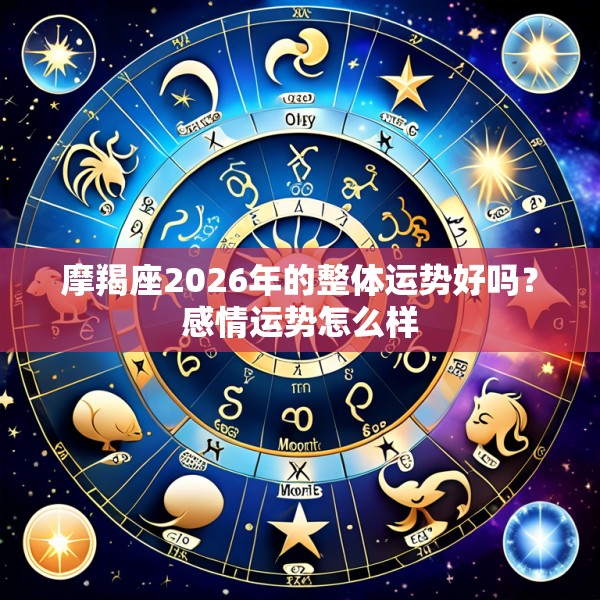 摩羯座2026年的整体运势好吗？感情运势怎么样