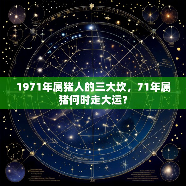 1971年属猪人的三大坎,71年属猪何时走大运?