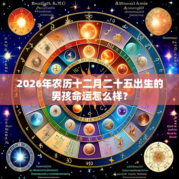 2026年农历十二月二十五出生的男孩命运怎么样？