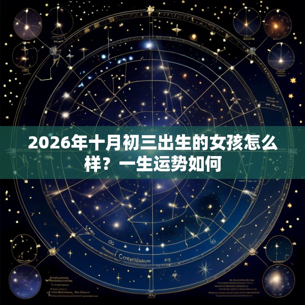 2026年十月初三出生的女孩怎么样？一生运势如何