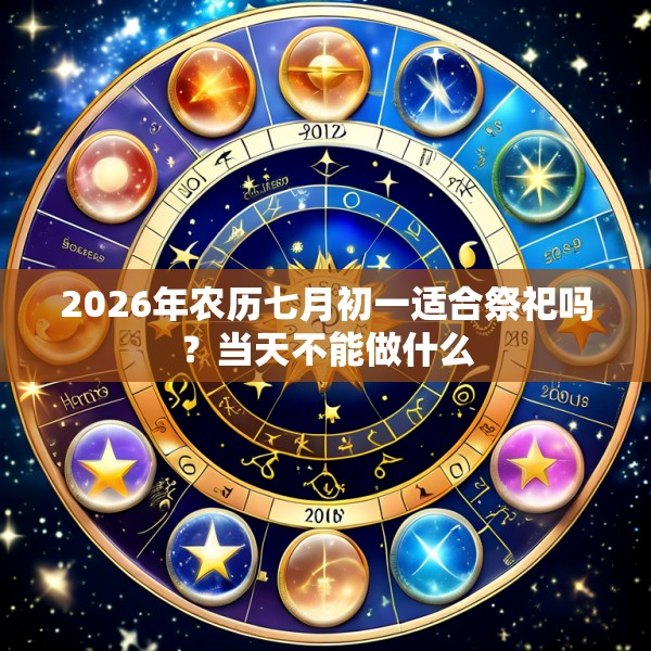 2026年农历七月初一适合祭祀吗？当天不能做什么
