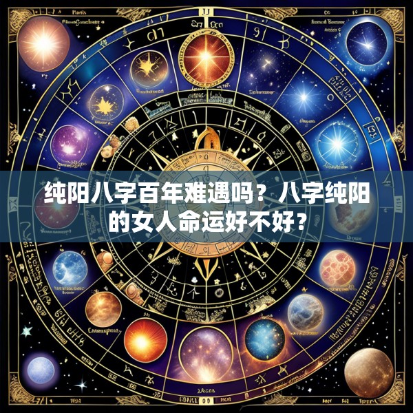 纯阳八字百年难遇吗？八字纯阳的女人命运好不好？