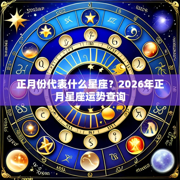 正月份代表什么星座?2026年正月星座运势查询