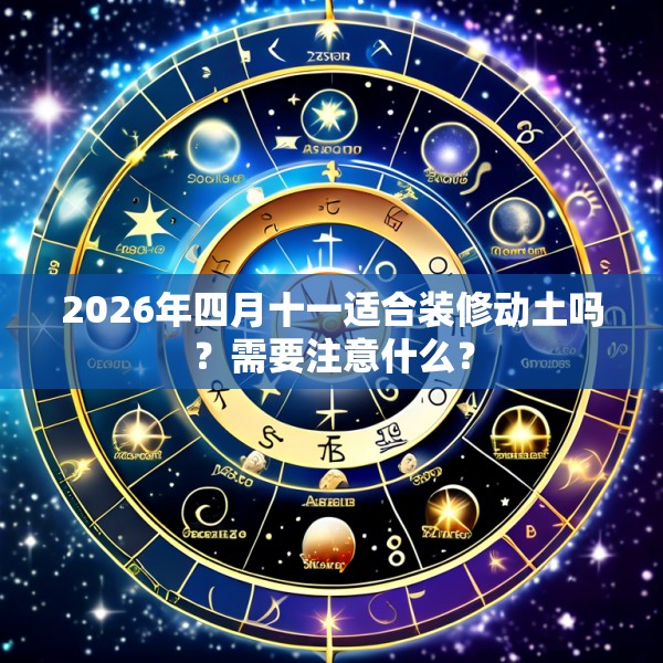 2026年四月十一适合装修动土吗？需要注意什么？