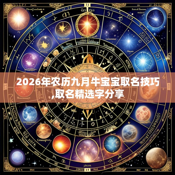2026年农历九月牛宝宝取名技巧,取名精选字分享