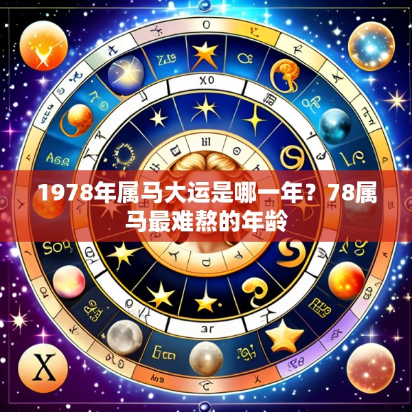 1978年属马大运是哪一年？78属马最难熬的年龄