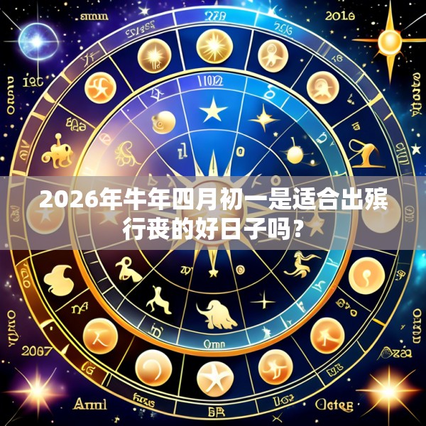 2026年牛年四月初一是适合出殡行丧的好日子吗?