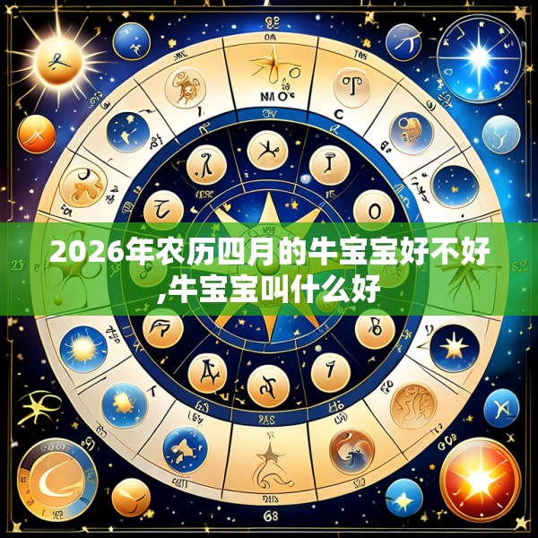 2026年农历四月的牛宝宝好不好,牛宝宝叫什么好
