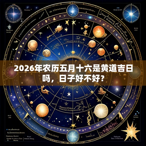 2026年农历五月十六是黄道吉日吗，日子好不好？